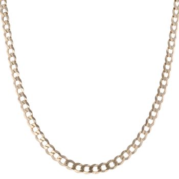 9ct Yellow Gold Curb Chain 22"