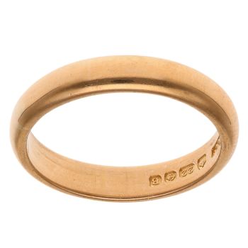 22ct Yellow Gold Wedding Band 3.6mm