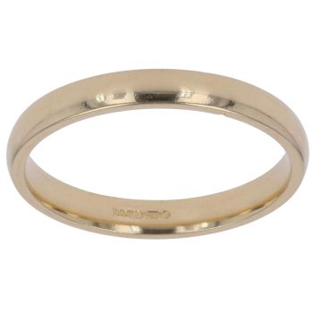 18ct Yellow Gold Wedding Band 3mm