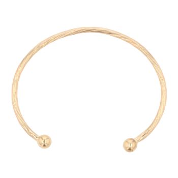 9ct Yellow Gold Twist Torque Bangle