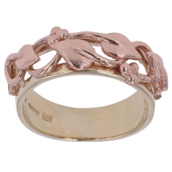 9ct Yellow and Rose Gold Vine Of Life Clogau Ring