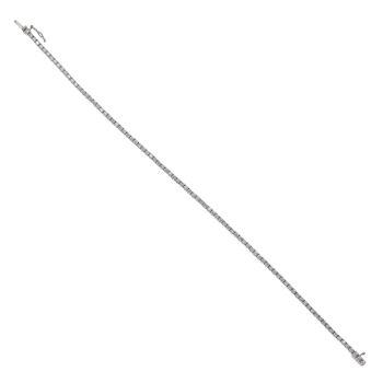 18ct White Gold 1.35ct Brilliant Cut Lab Grown Diamond Tennis Bracelet 7"