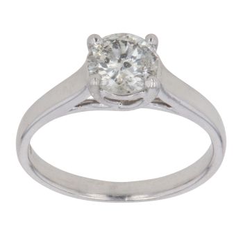 18ct White Gold 0.75ct Brilliant Cut Diamond Solitaire Ring
