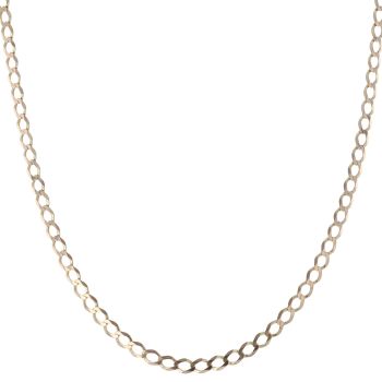 9ct Yellow Gold Curb Chain 22"