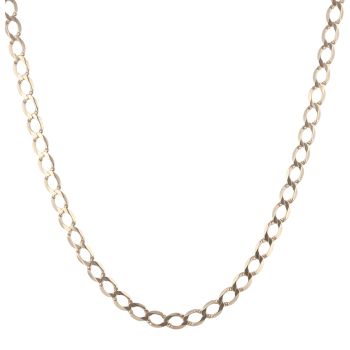 9ct Yellow Gold Curb Chain 22"
