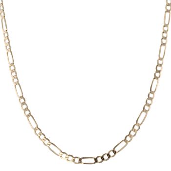 9ct Yellow Gold Figaro Chain 24"