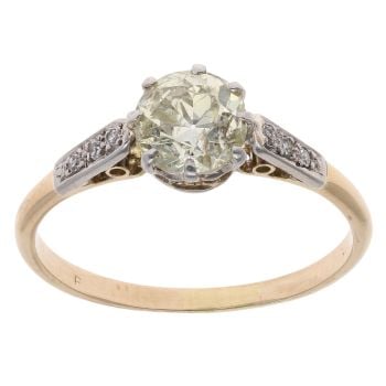 9ct Yellow Gold 1.25ct Brilliant Cut Diamond Solitaire Ring