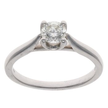 18ct White Gold 0.40ct Brilliant Cut Diamond Solitaire Ring