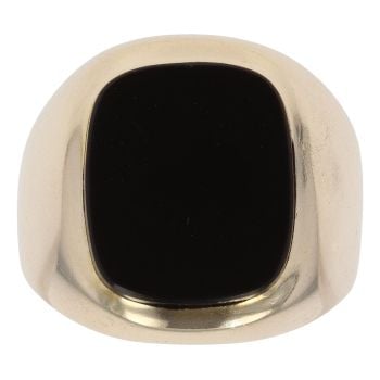 9ct Yellow Gold Onyx Signet Ring