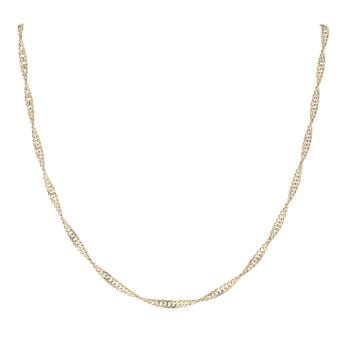 9ct Yellow Gold Twist Chain 20"