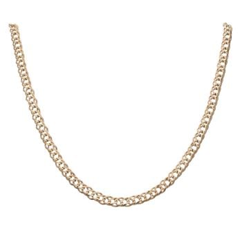 9ct Yellow Gold Double Curb Chain 24"