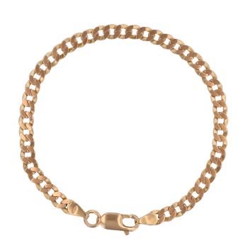 9ct Yellow Gold Curb Bracelet 7.5"
