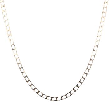 9ct Yellow Gold Square Curb Chain 18"