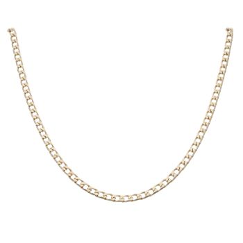 9ct Yellow Gold Curb Chain 22"