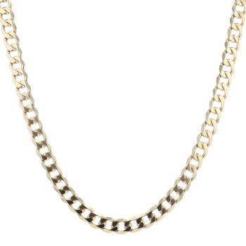 9ct Yellow Gold Curb Chain 20"