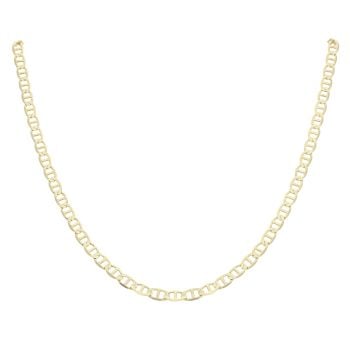 Gold Plated Silver Anchor Chain 18"