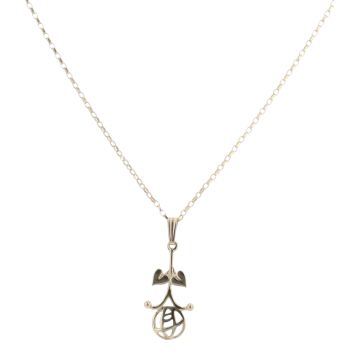 9ct Yellow Gold Rennie Mac Double Heart Pendant And Chain 18"