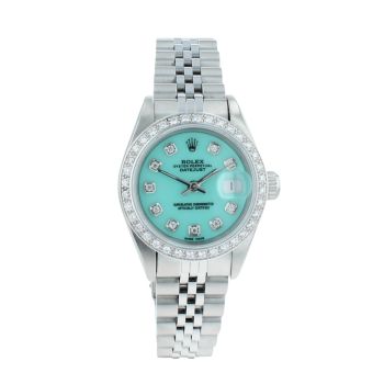 Rolex Custom Oyster Perpetual Date Pre Owned Watch Ref 69240