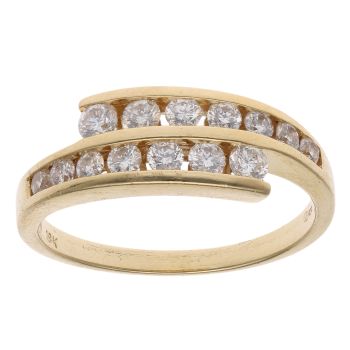 18ct Yellow Gold 0.40ct Brilliant Cut Diamond Fancy Ring