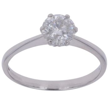 Platinum 1.00ct Brilliant Cut Diamond Solitaire Ring