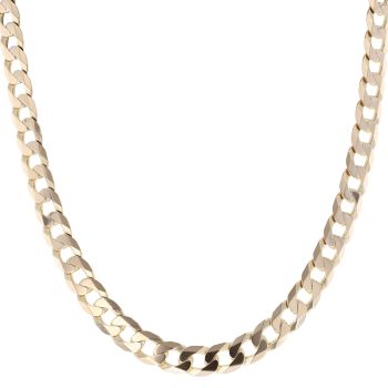 9ct Yellow Gold Curb Chain 20"