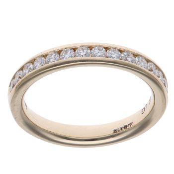 9ct Yellow Gold 0.50ct Brilliant Cut Lab Grown Diamond Eternity Ring