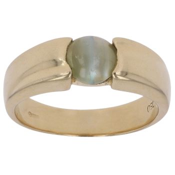 18ct Yellow Gold Cat's Eye Solitaire Ring