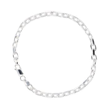Silver Belcher 8.5" Bracelet by Icesia