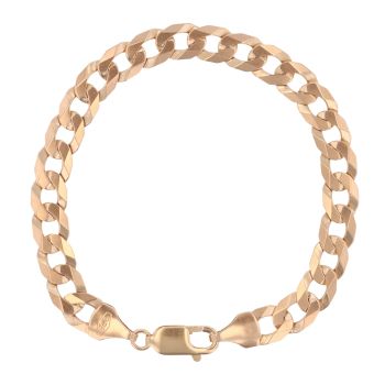 9ct Yellow Gold Curb Bracelet 8"