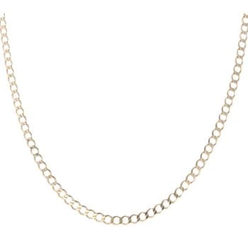 9ct Yellow Gold Curb Chain 22"