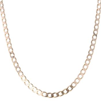 9ct Yellow Gold Curb Chain 20"