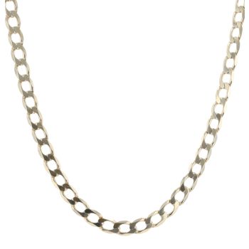 9ct Yellow Gold Curb Chain 22"