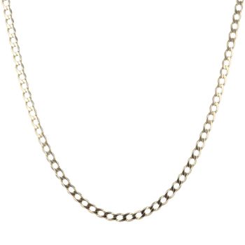 9ct Yellow Gold Curb Chain 22"