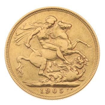1905 Edward VII Full Sovereign Coin