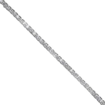 Lab Grown 9ct White Gold 2.00ct Diamond Tennis Bracelet 7"