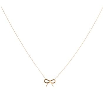 9ct Yellow Gold Bow Chain 16"