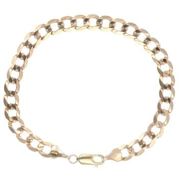 9ct Yellow Gold Curb Bracelet 7.5"