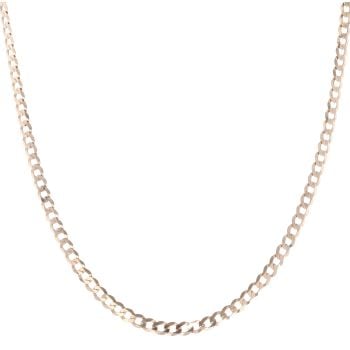 9ct Yellow Gold Curb Chain 18"