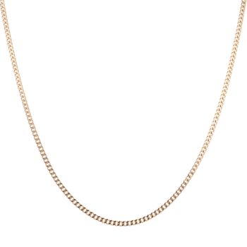 9ct Yellow Gold Curb Chain 18"