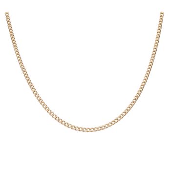 9ct Yellow Gold Curb Chain 20"