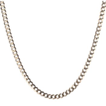 9ct Yellow Gold Curb Chain 18"
