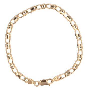 9ct Yellow Gold Fancy Bracelet 7"