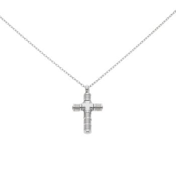 Unique & Co Stainless Steel Cross Pendant And Chain 20"