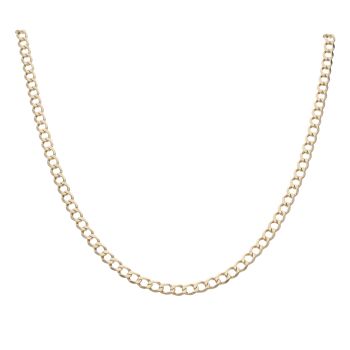 9ct Yellow Gold Curb Chain 24"