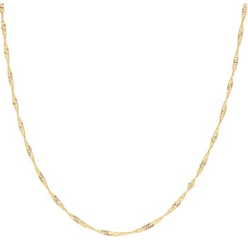 22ct Yellow Gold Disco Ripple Chain 20"