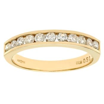 9ct Yellow Gold Diamond Eternity Ring