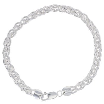 Silver Spiga Bracelet 8" By Icesia