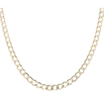 9ct Yellow Gold Curb Chain 22"
