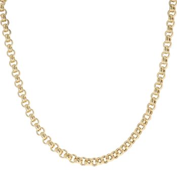 18ct Yellow Gold Belcher Chain 18"