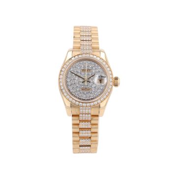 Rolex Custom Datejust Pre Owned Watch Ref 179138